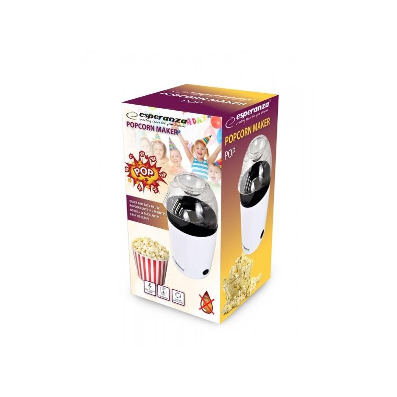 Maszynka do popcornu Esperanza Pop EKP006 biała | PartsPC.pl