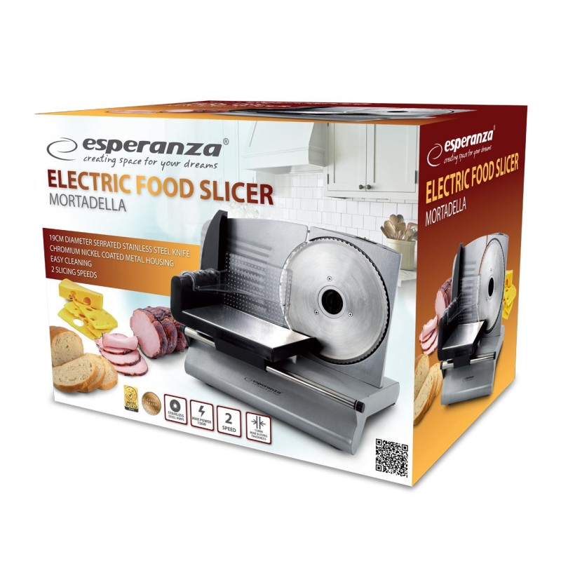Krajalnica elektryczna Esperanza Mortadella 150W EKM018K