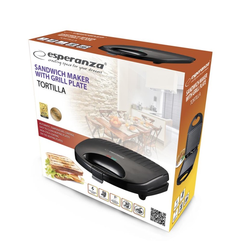 Opiekacz do kanapek Esperanza Tortilla EKT009 | PartsPC.pl