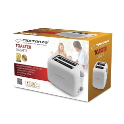 Toster Esperanza Ciabata EKT002 biały | PartsPC.pl
