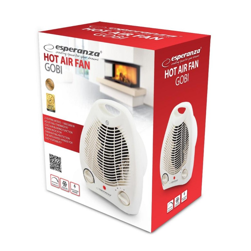 Grzejnik Esperanza 1000/2000W "Gobi" | PartsPC.pl