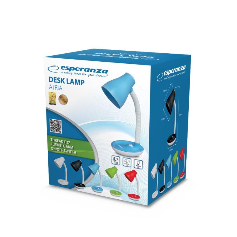 Lampka biurkowa Esperanza E27 ATRIA ELD114G zielona | PartsPC.pl