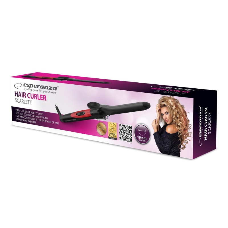 Lokówka do włosów Esperanza SCARLETT EBL004 19 mm