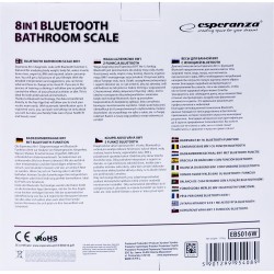 Waga łazienkowa Esperanza EBS016W 8w1 Bluetooth B.Fit cyfrow… | PartsPC.pl