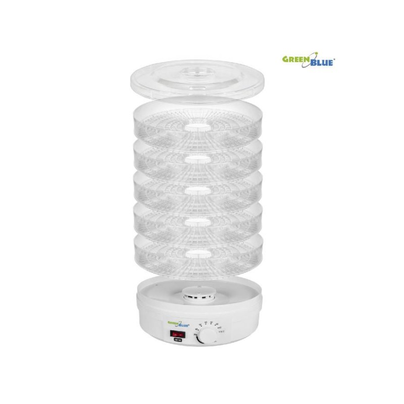 Suszarka do grzybów GreenBlue GB190 Moc 250W - bardzo cicha, wysokie sito