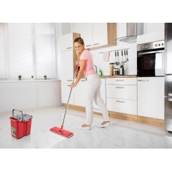 Mop płaski Greenblue GB850 z wiadrem i wyciskaczem MaxiClean + dwa wkłady