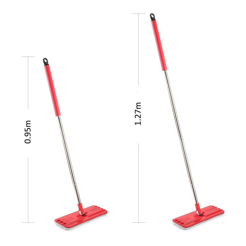 Mop płaski Greenblue GB850 z wiadrem i wyciskaczem MaxiClean + dwa wkłady