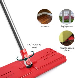 Mop płaski Greenblue GB850 z wiadrem i wyciskaczem MaxiClean + dwa wkłady
