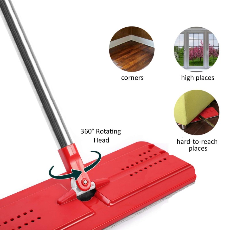 Mop płaski Greenblue GB850 z wiadrem i wyciskaczem MaxiClean + dwa wkłady