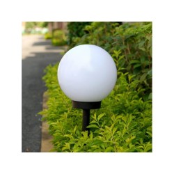 Lampa solarna GreenBlue GB124 wolnostojaca ogrodowa - kula 20x20x53cm,