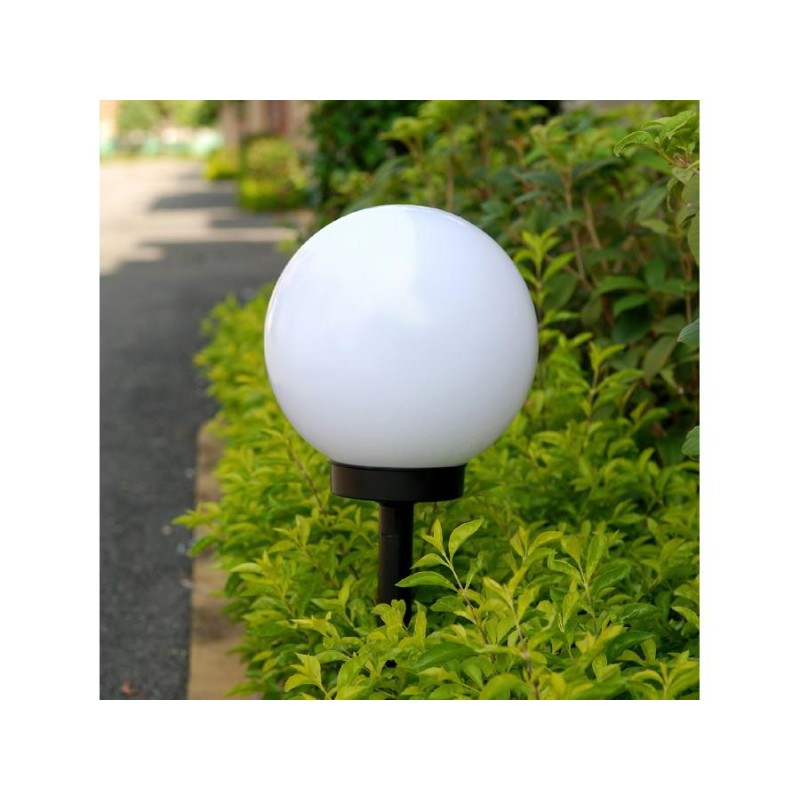 Lampa solarna GreenBlue GB124 wolnostojaca ogrodowa - kula 20x20x53cm,