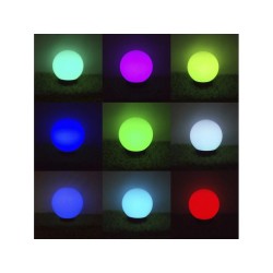 Lampa solarna GreenBlue GB124 wolnostojaca ogrodowa - kula 20x20x53cm,
