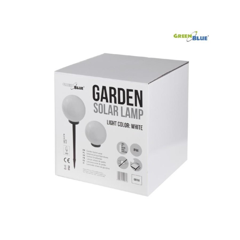 Lampa solarna GreenBlue GB168 wolnostojaca ogrodowa kula... | PartsPC.pl