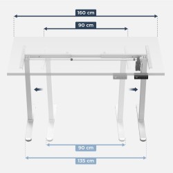 Stelaż elektryczny biurka Mark Adler Xeno 2.1 White | PartsPC.pl
