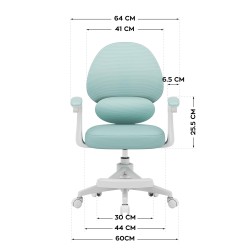 Fotel regulowany dla dziecka Mark Adler Junior 4.5 Mint | PartsPC.pl