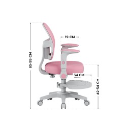 Fotel regulowany dla dziecka Mark Adler Junior 5.0 Pink | PartsPC.pl