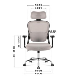 Fotel biurowy Mark Adler Manager 3.2 Grey | PartsPC.pl