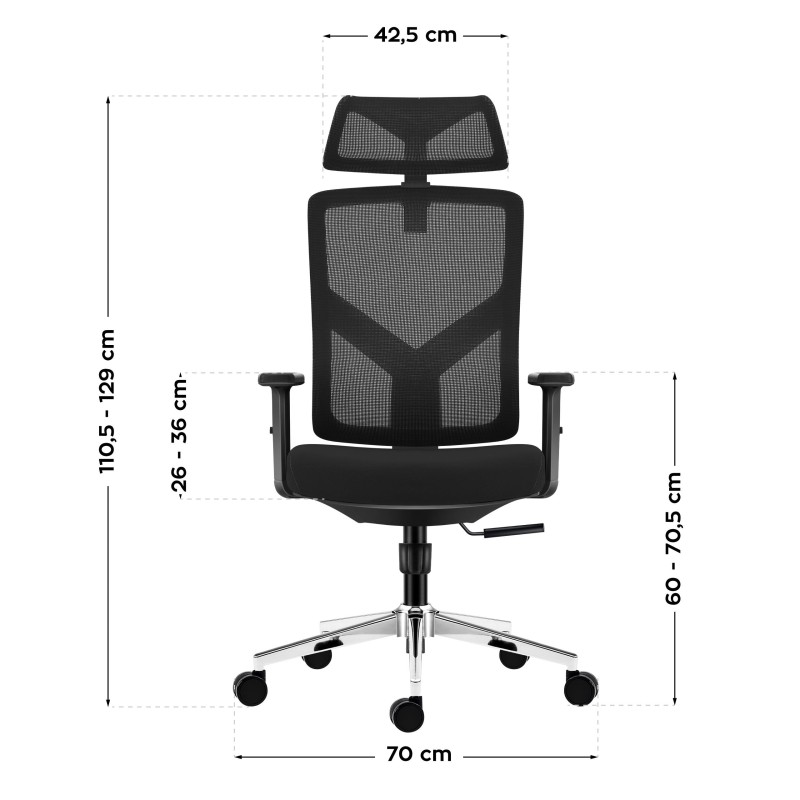 Fotel ergonomiczny Mark Adler Manager 3.3 Black | PartsPC.pl