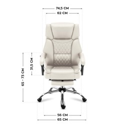 Fotel biurowy Mark Adler Boss 6.0 Beige | PartsPC.pl
