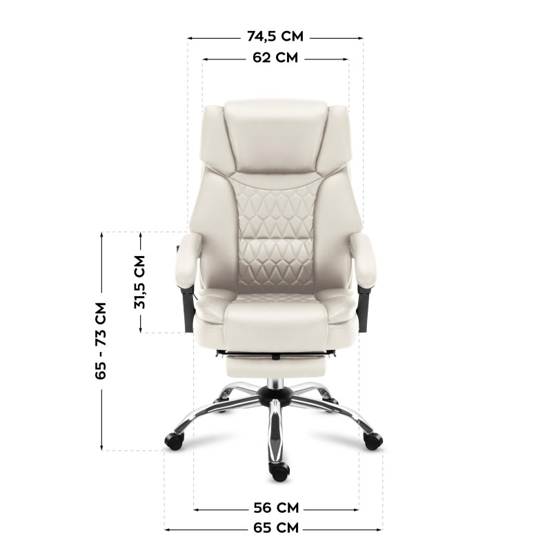 Fotel biurowy Mark Adler Boss 6.0 Beige | PartsPC.pl