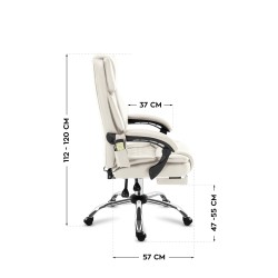 Fotel biurowy Mark Adler Boss 6.0 Beige | PartsPC.pl