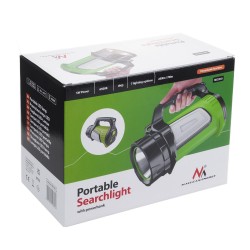 Latarka LED 3w1 Maclean MCE345, funkcja powerbanku, 3 tryby świecenia, 5W