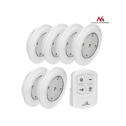 Zestaw 6 lamp LED Maclean MCE165 z pilotem na baterie 3xAAA… | PartsPC.pl