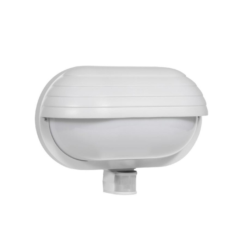 Plafon ścienny Maclean MCE33W z czujnikiem ruchu PIR 60W 180° biały