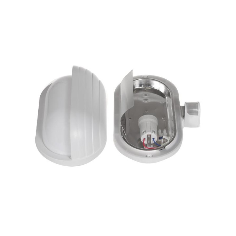 Plafon ścienny Maclean MCE33W z czujnikiem ruchu PIR 60W 180° biały