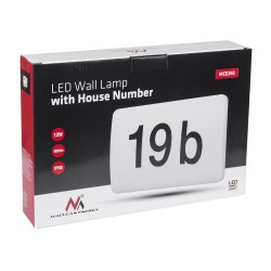 Lampa LED Maclean MCE292 W numer domu z czujnikiem zmierzchowym 950lm 12W