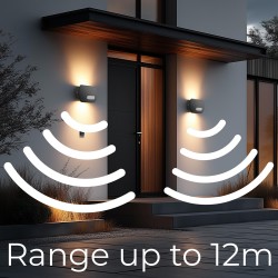 Lampa LED ścienna z czujnikiem PIR Maclean MCE366