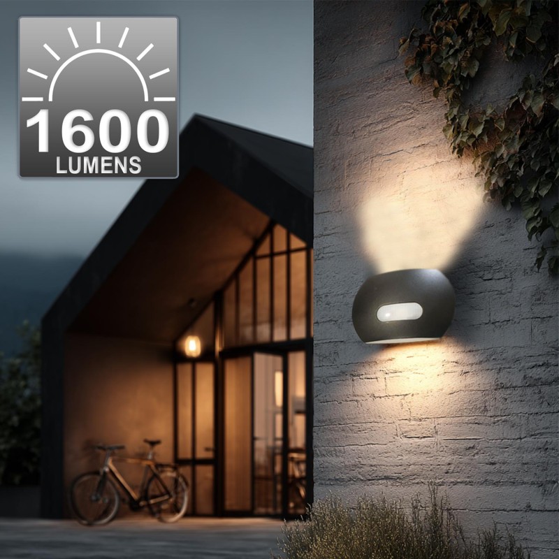 Lampa LED ścienna z czujnikiem PIR Maclean MCE366