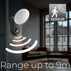Lampa LED ścienna z czujnikiem PIR Maclean MCE367 | PartsPC.pl
