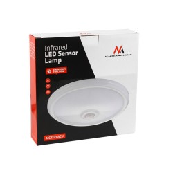 Plafon LED Maclean MCE131 ACU 12W z czujnikiem ruchu pir i zasilaniem