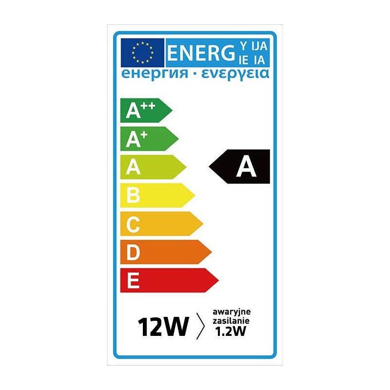 Plafon LED Maclean MCE131 ACU 12W z czujnikiem ruchu pir i zasilaniem