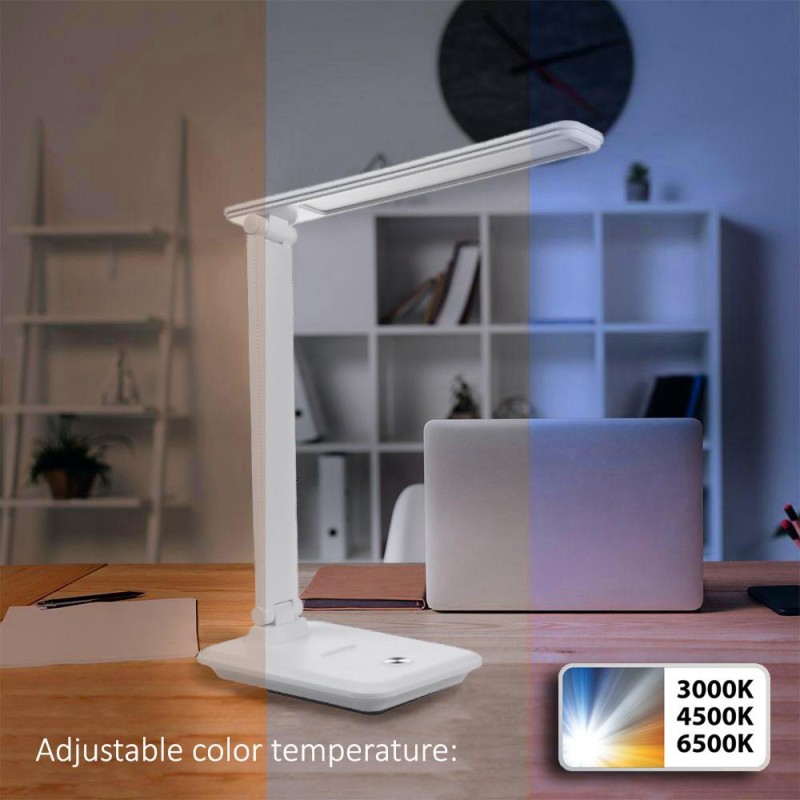 Lampka biurkowa LED Maclean MCE614 W, max. 9W, 220-240V AC, możliwość