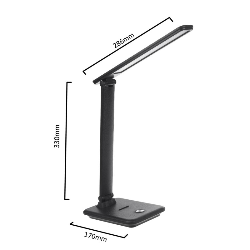 Lampka biurkowa LED Maclean MCE614 B, max. 9W, 220-240V AC, możliwość