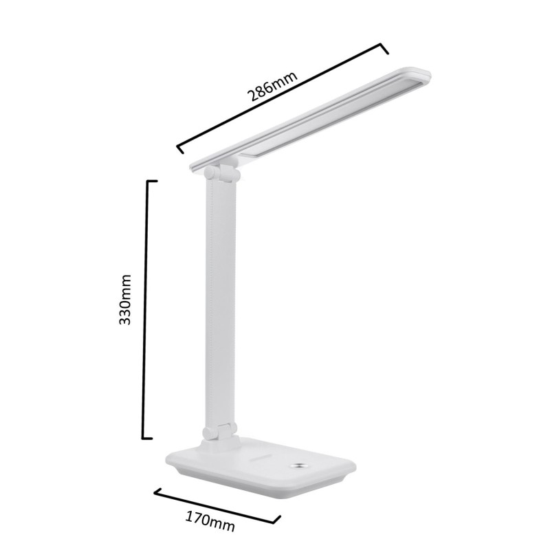 Lampka biurkowa LED Maclean MCE616 W, max. 9W, 220-240V AC, możliwość