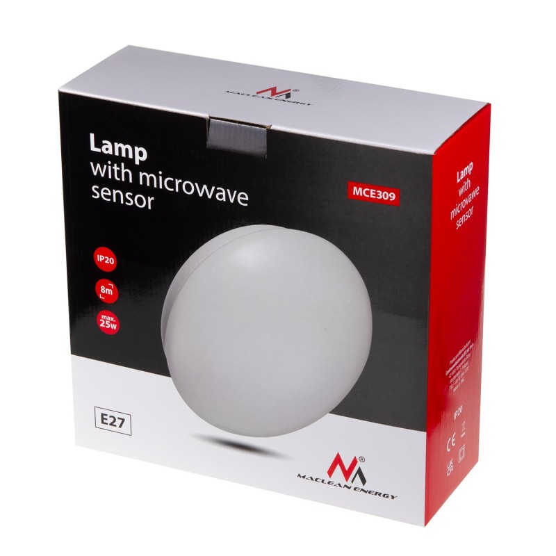 Maclean Lampa z mikrofalowym czujnikiem MCE309 | PartsPC.pl