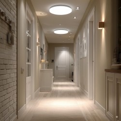 Lampa LED z czujnikiem Maclean MCE347, sufitowa, czujnik mikrofalowy