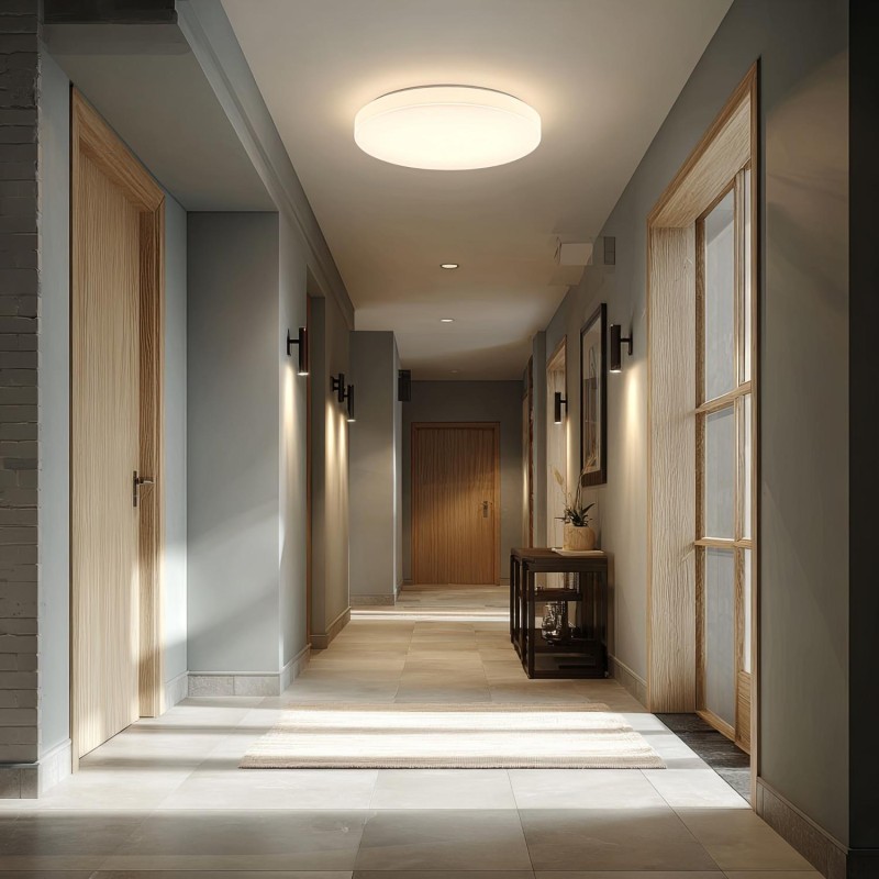 Lampa LED z czujnikiem Maclean MCE347, sufitowa, czujnik mikrofalowy