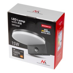 Lampa LED z czujnikiem Maclean MCE344 GR, czujnik ruchu PIR,… | PartsPC.pl