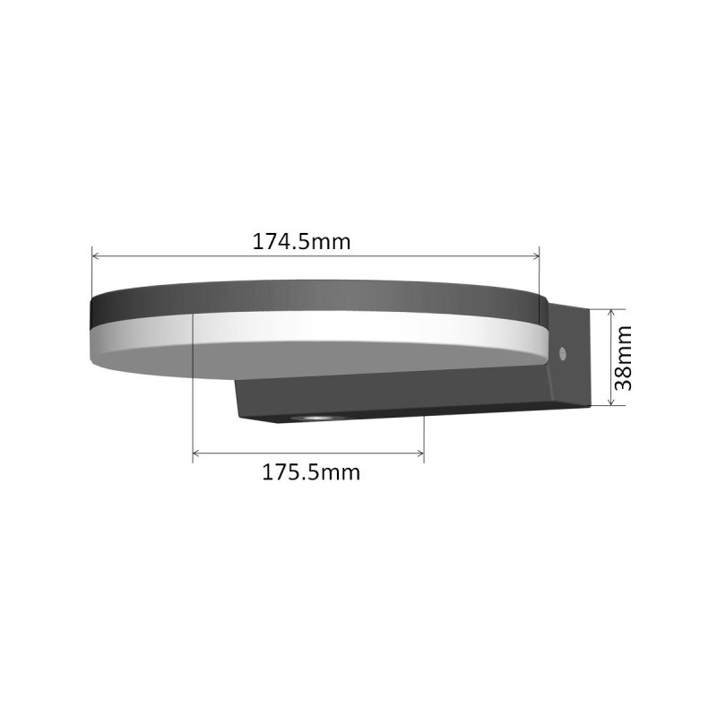 Lampa LED Maclean MCE346 W, kolor biały, 15W, IP65, 1300lm, barwa neutralna
