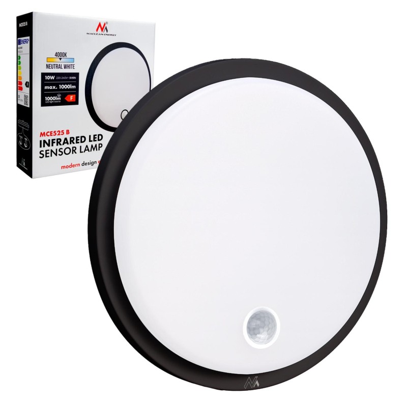 Lampa LED z czujnikiem ruchu Maclean MCE525 B, czujnik PIR, … | PartsPC.pl