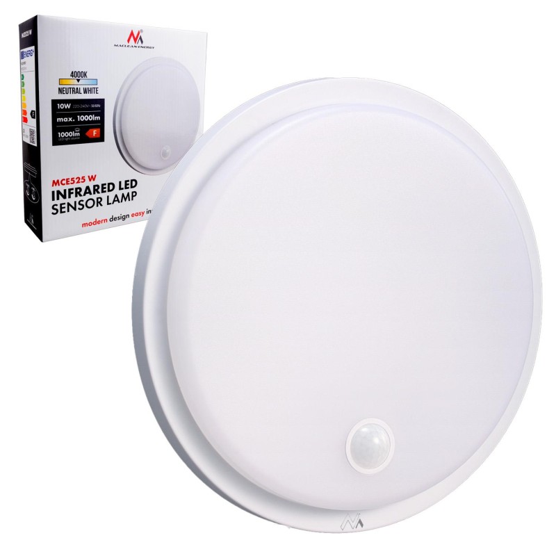 Lampa LED z czujnikiem ruchu Maclean , czujnik PIR, kolor bi… | PartsPC.pl