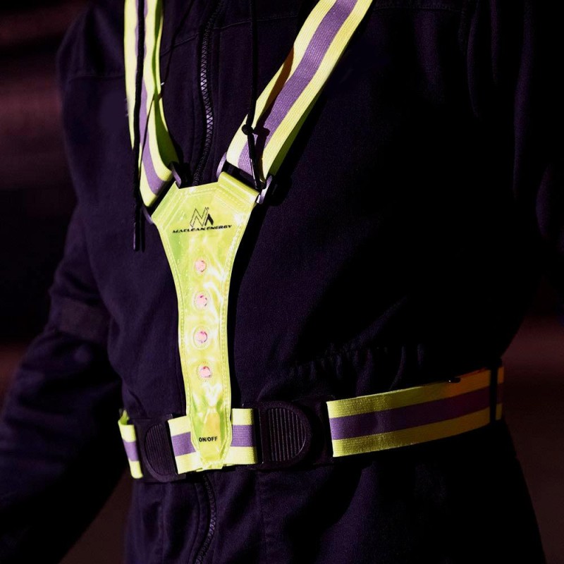 Szelki LED dla biegaczy, rowerzystów Maclean MCE425 | PartsPC.pl