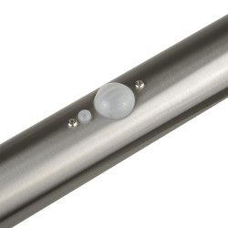 Lampa solarna LED z czujnikiem Maclean MCE465 C/M, chrom mat, IP44, 3 tryby
