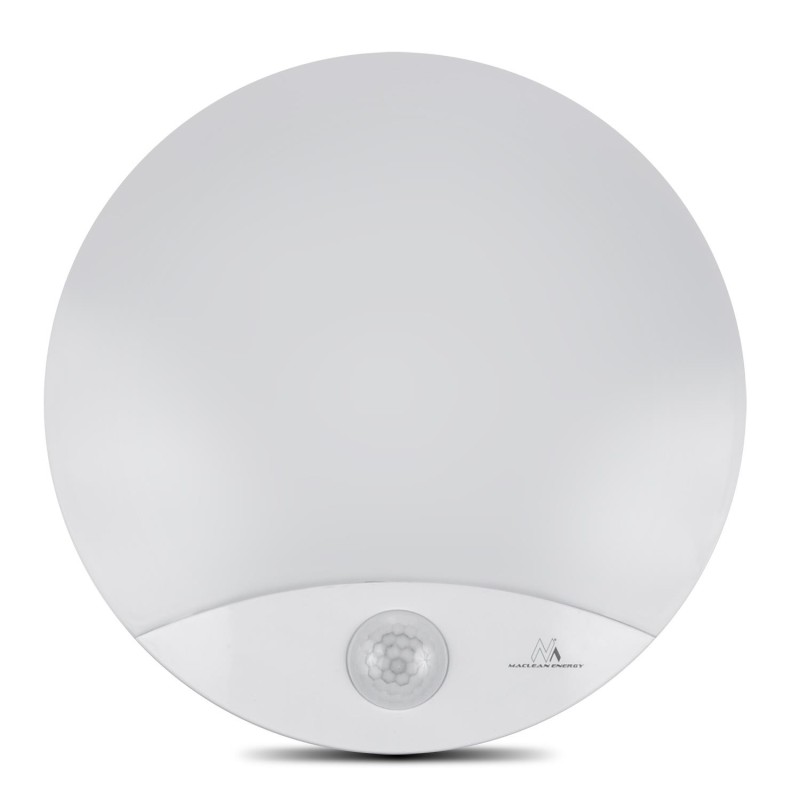 Lampa LED z czujnikiem ruchu Maclean MCE357 W, na podczerwień, kolor biały,