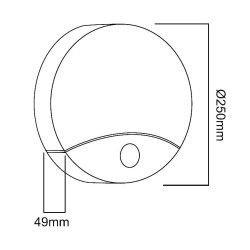 Lampa LED z czujnikiem ruchu Maclean MCE357 W, na podczerwień, kolor biały,