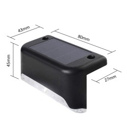 Lampa solarna schodowa tarasowa LED Maclean MCE319 IP44 4000K Ni-MH 100